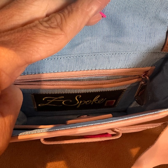 Zac Posen “Z Spoke” Small Handbag “Blush Lamb” NWT & Dust Bag - Picture 8 of 10
